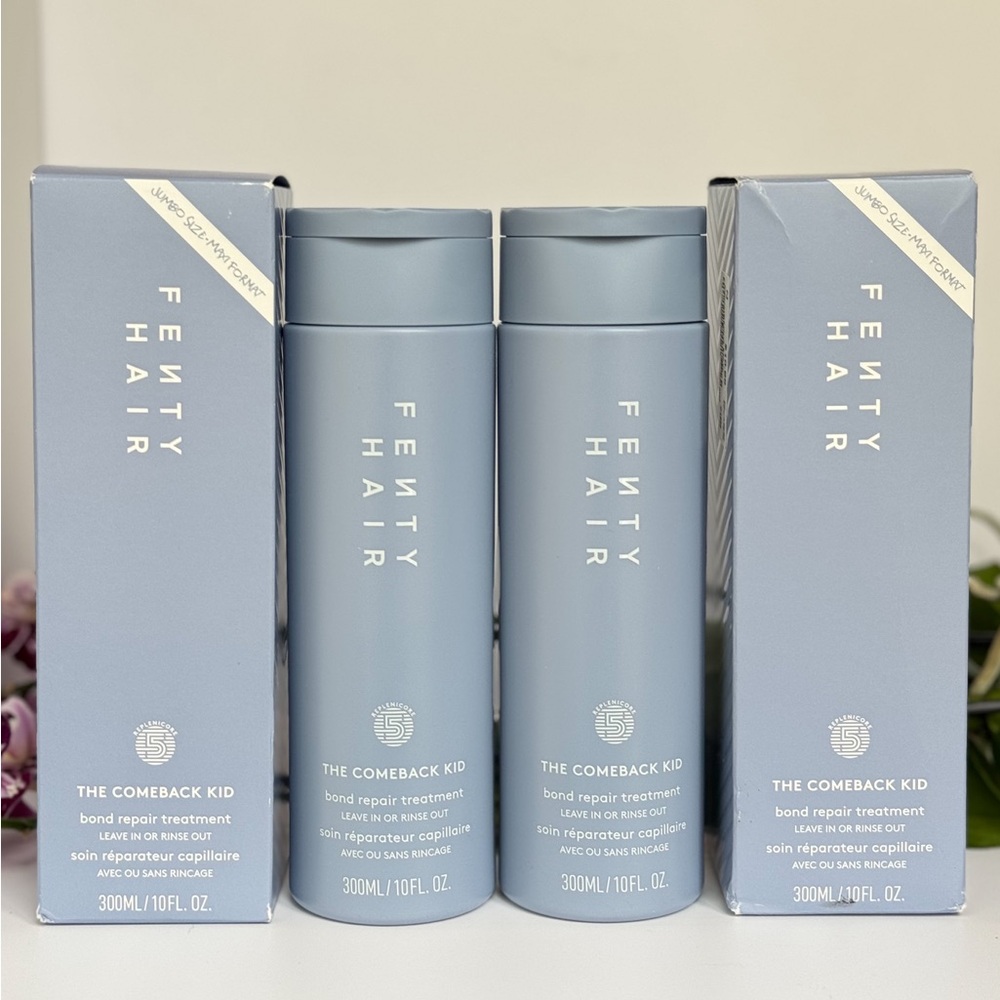 Fenty Hair The Comeback Kid Bond Repair Treatment JUMBO 300ml x 2 - NEW